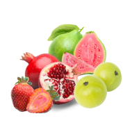 Pomegranate  + Guava + Strawberry + Amla
